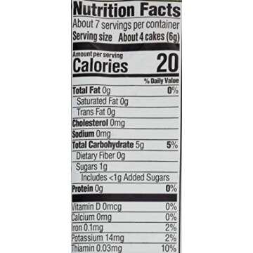 Happy Baby Organics Baby Food Rice Cakes Apple, 1.4 Ounce Bag Puffed Brown Rice Crackers, Baby Snacks or Toddler Snacks, No Added Colors, Encourages Tactility and Self-Feeding