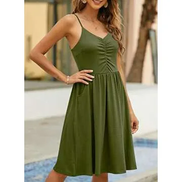 Stylish YATHON Women's Summer Sundress with Pockets 2024