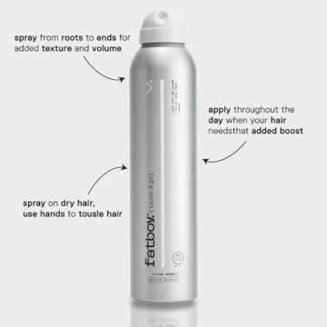 Fatboy Tousle & Go Hair Spray for Volume and Texture