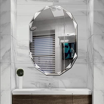 Stylish SNUGACE Frameless Bathroom Vanity Mirror - 30" x 36"