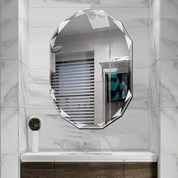 Stylish SNUGACE Frameless Bathroom Vanity Mirror - 30" x 36"