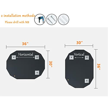 Stylish SNUGACE Frameless Bathroom Vanity Mirror - 30" x 36"