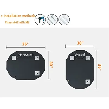 Stylish SNUGACE Frameless Bathroom Vanity Mirror - 30" x 36"