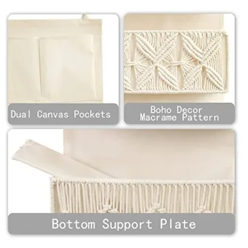 FEILANDUO Boho Over Door Organizer for Nursery & Bath