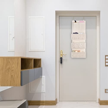 FEILANDUO Boho Over Door Organizer for Nursery & Bath