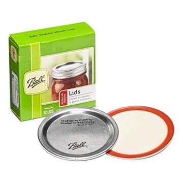 Ball Regular Mouth Canning Jar Lids - 12 Count (96 Total)