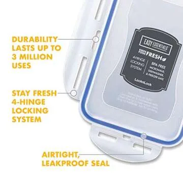 LOCK & LOCK Easy Essentials airtight 16.9-Cup Food Storage Container