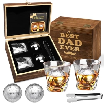 Gifts for Dad Men Husband, 2024 Christmas Birthday Gifts for Dad, 2 Premium XL 55mm Stainless Steel ...