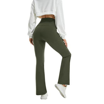 FireSwan Flare Leggings with Pockets for Women