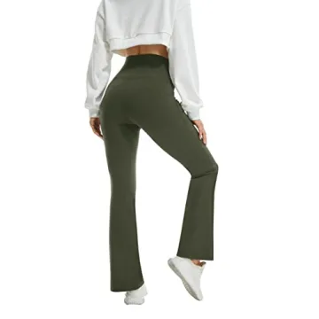 FireSwan Flare Leggings with Pockets for Women