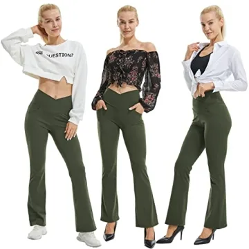 FireSwan Flare Leggings with Pockets for Women