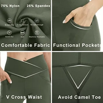 FireSwan Flare Leggings with Pockets for Women