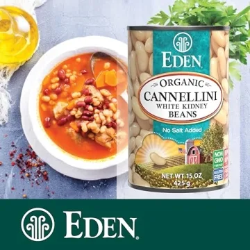 Eden Organic Cannellini Beans No Salt Added 15-Ounce Cans Pack of 12