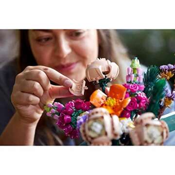 LEGO® Icons Flower Bouquet 10280 Building Kit; A Unique Flower Bouquet Gift and Creative Project for Adults