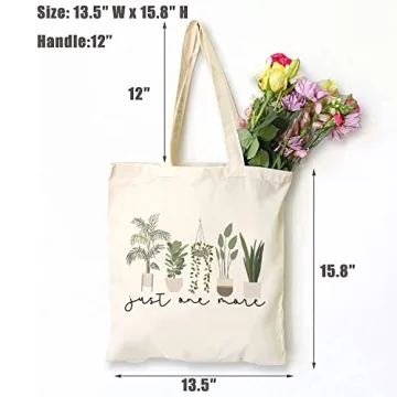 Funny Gardener's Just One More Plant Canvas Tote Bag
