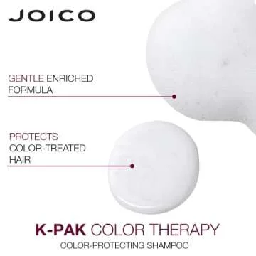 Joico K-PAK Color Therapy Color-Protecting Shampoo and Conditioner | For Color-Treated Hair | Boost Shine | Improve Elasticity | Repair Breakage | Rebuild Damaged Hair | With Keratin & Argan Oil