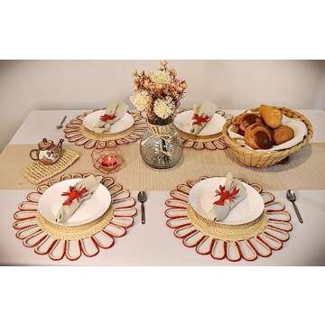 Napkin Rings (Lobster) Set of 4 Handmade Exclusive Luxury and Cured (Kitchen Table Linens, Dining Table)