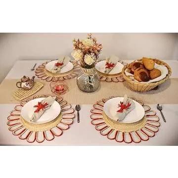 Napkin Rings (Lobster) Set of 4 Handmade Exclusive Luxury and Cured (Kitchen Table Linens, Dining Table)