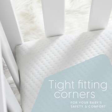 Milliard Premium Memory Foam Infant Crib Mattress and Toddler Bed Mattress with Waterproof Cover, Flip Dual Stage System, Made in The USA, 2024 Edition -27.5x52x5.5 in.