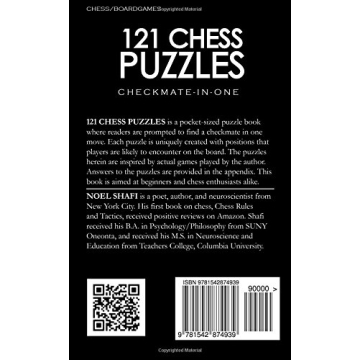 121 Chess Puzzles Checkmate-In-One Engage Your Mind