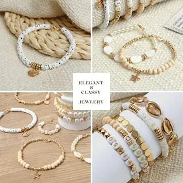 Piccassio 10100+ pcs Clay Beads Bracelet Making Kit - Heishi Beads for Jewelry Making Kit - Polymer Clay Beads Bracelet Making Kit