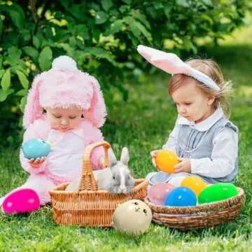 Jumbo Easter Eggs with Squishy Animal Toys for Kids