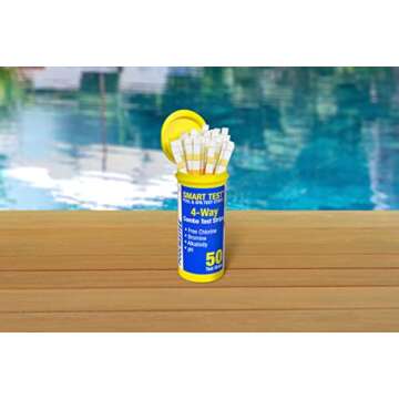 Poolmaster 22211 Smart Test 4-Way Pool and Spa Test Strips - 50ct