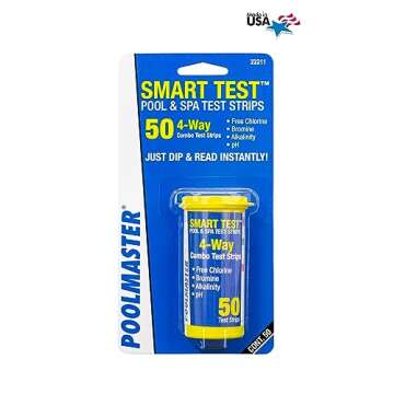Poolmaster 22211 Smart Test 4-Way Pool and Spa Test Strips - 50ct