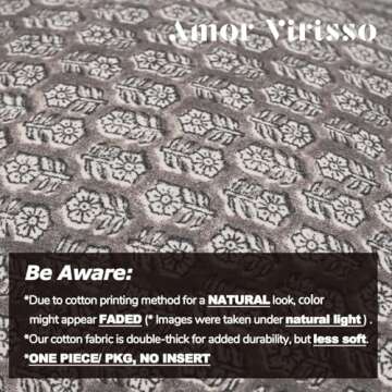 Amor Virisso Floral Pillow Covers 18x18 Couch Pillows for Living Room Farmhouse Neutral Pillow Covers Decorative Throw Pillow Covers Accent Sofa Pillows 1PC,Light Taupe