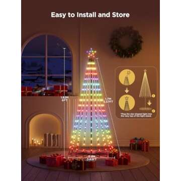 Govee Christmas Cone Tree Lights with Smart Control