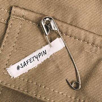 vrupin 1.5Inch/38mm Safety Pins Bulk (38mm-500pcs)