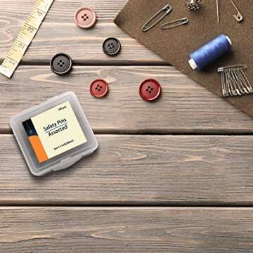 vrupin 1.5Inch/38mm Safety Pins Bulk (38mm-500pcs)