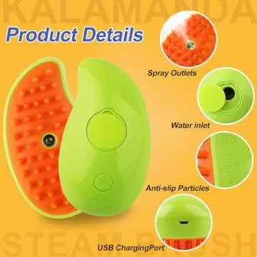 3 in 1 Cat Steamy Brush for Effective Pet Grooming