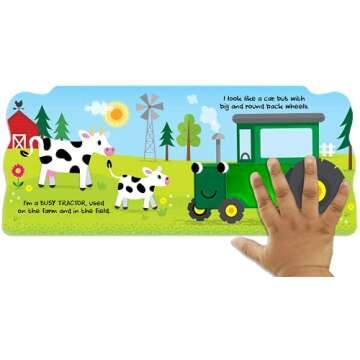 Busy Tractor Touch and Feel Board Book for Toddlers