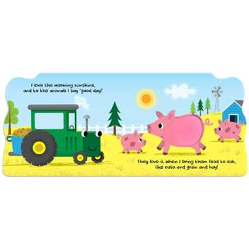 Busy Tractor Touch and Feel Board Book for Toddlers