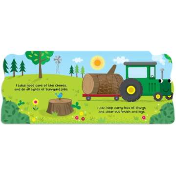 Busy Tractor Touch and Feel Board Book for Toddlers