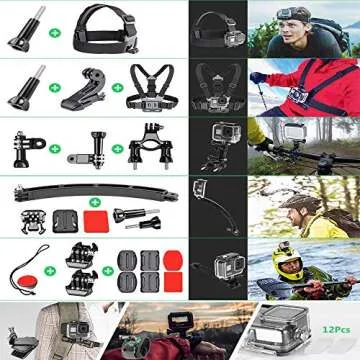 GoPro HERO9 (Hero 9) Action Camera (Black) with Deluxe Accessory Bundle – Includes: SanDisk Ultra 64GB microSD Memory Card, Carrying Case, Chest Mount, Head Mount, Floating Grip & Much More