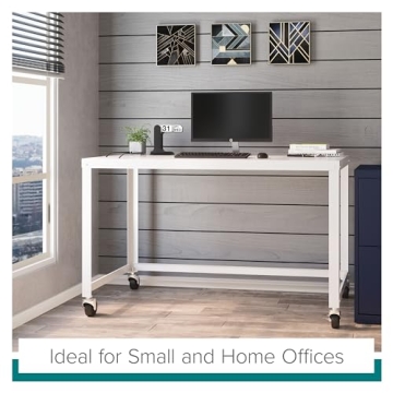 Mobile Metal Desk Workstation for Home Office Needs