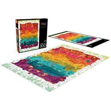 Buffalo Games - Wayne Minnis - Rainbow Menagerie - 300 Piece Jigsaw Puzzle for Families Challenging Puzzle Perfect for Game Nights