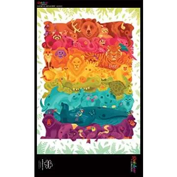 Buffalo Games - Wayne Minnis - Rainbow Menagerie - 300 Piece Jigsaw Puzzle for Families Challenging Puzzle Perfect for Game Nights