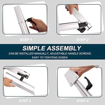 osemar Removable RV Table Leg, Adjustable 360 Degree Rotation Aluminum Alloy Laptop Table Mount Bracket fit for RV Boat Yachts Motorhome Caravan