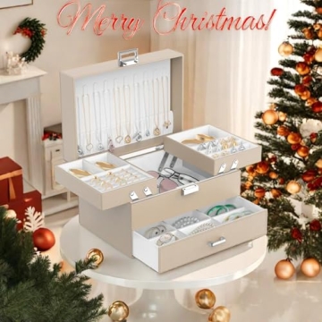 Dajasan 3 Layers Jewelry Box Organizer for Women