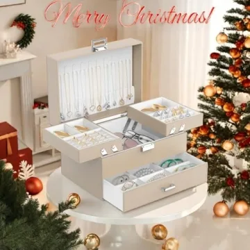 Dajasan 3 Layers Jewelry Box Organizer for Women