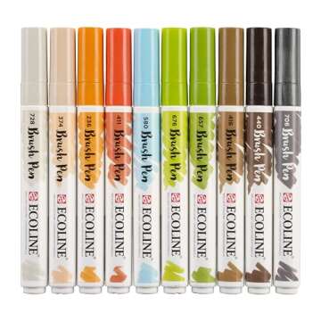 Ecoline Set of 10 brush pens - Architect