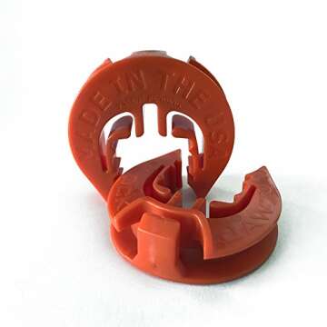 LockJawz T-Post Fence Insulator Orange - Ultimate Stability and Safety for Your Fencing Needs