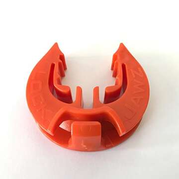 LockJawz T-Post Fence Insulator in Bright Orange