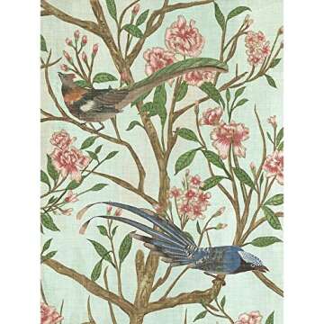 ArtDirect Delicate Chinoiserie II 11x14 UnFramed Art Print Poster Ready for Framing by Wang, Melissa