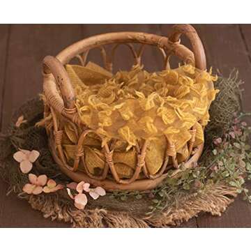 iBACKDROP Wooden Basin for Newborn Baby Photography Props