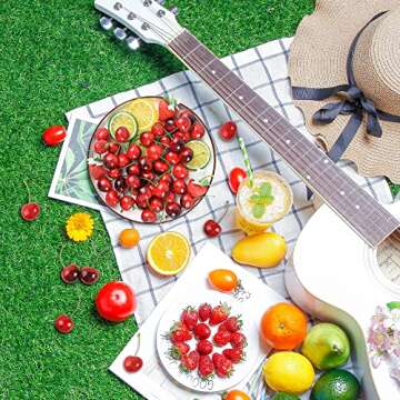 LUEYAO Artificial Cherry Fruit Fake Cherries Red Simulation Red Black Cherries Artificial Cherry Decorations Fake Fruit Model Home House Kitchen Party Decoration 100 PCS