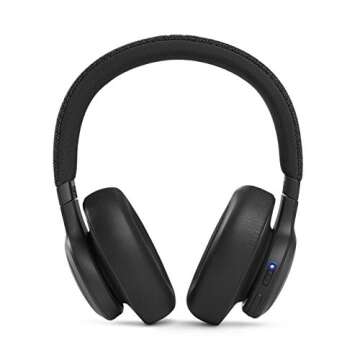 JBL Live 660NC Wireless Noise Cancelling Over-The-Ear Headphones - Black (Renewed)